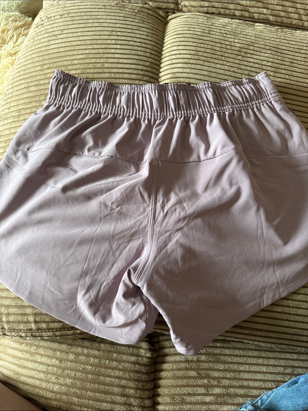 lululemon reversible athletic Lavender Running Shorts with Floral Trim - Picture 4 of 8